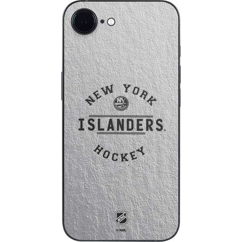 NHL New York Islanders Black Text iPhone 16e Skin